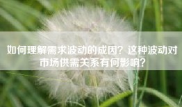 如何理解需求波动的成因？这种波动对市场供需关系有何影响？