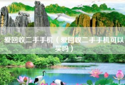 爱回收二手手机（爱回收二手手机可以买吗）