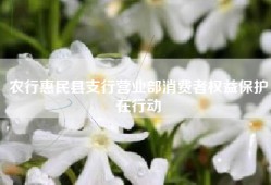 农行惠民县支行营业部消费者权益保护在行动