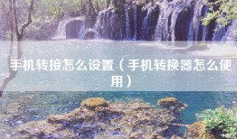 手机转接怎么设置（手机转换器怎么使用）
