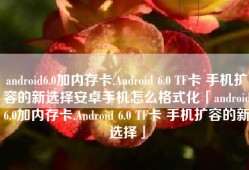 android6.0加内存卡,Android 6.0 TF卡 手机扩容的新选择安卓手机怎么格式化「android6.0加内存卡,Android 6.0 TF卡 手机扩容的新选择」