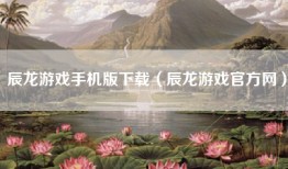 辰龙游戏手机版下载（辰龙游戏官方网）