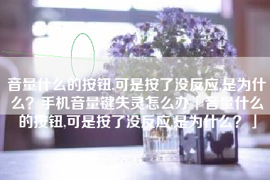 音量什么的按钮,可是按了没反应,是为什么？手机音量键失灵怎么办「音量什么的按钮,可是按了没反应,是为什么？」