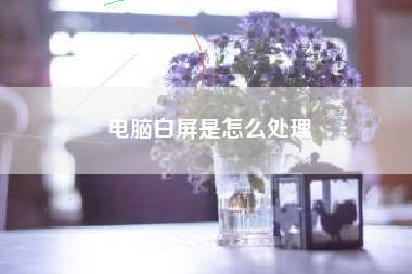 电脑白屏是怎么处理